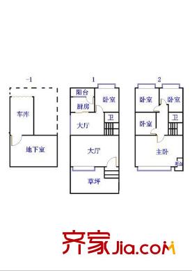 泰禾紅樹林 5室 戶型圖