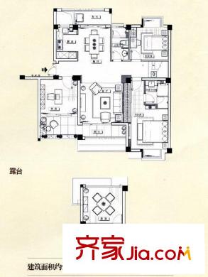 融晟紅郡戶型圖南入戶情景洋房02、03、04、05單元戶型 2室2廳2衛(wèi)1廚