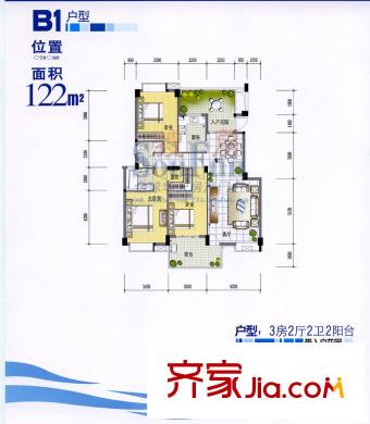 江南水都麗島 戶型圖