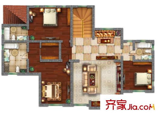 賽博園小區(qū)戶型圖3室2廳 3室2廳
