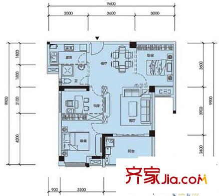 陽(yáng)光城新界 3室 戶型圖