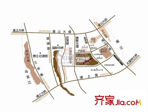 中庚城交通圖 位置圖