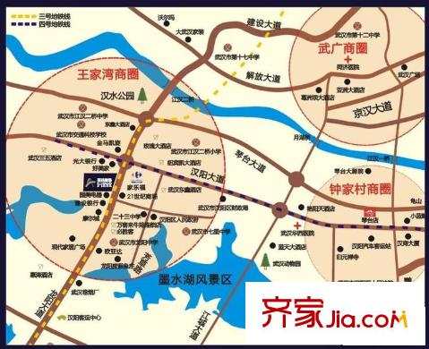 頂平方米廣場交通圖