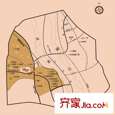 正祥橘郡交通圖區(qū)位圖