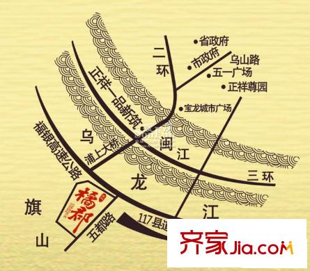 正祥橘郡交通圖地圖
