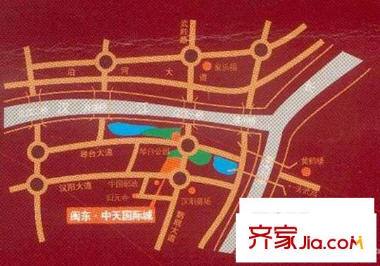 閩東國際城交通圖
