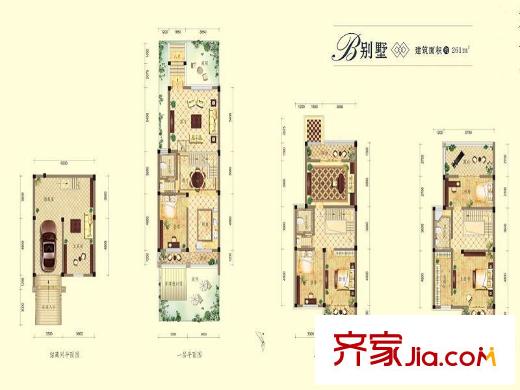 紅蓮湖首府別墅B 5室3廳3衛(wèi)1廚