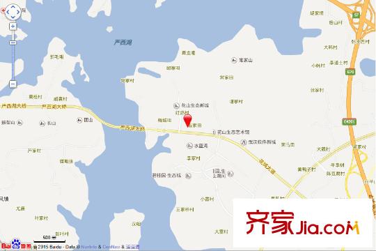 萬科花山紫悅灣區(qū)位圖