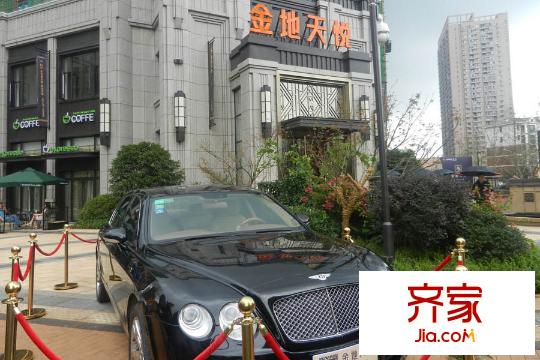 金地天悅營(yíng)銷中心門外車輛展示圖（20150818）