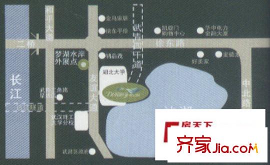 夢(mèng)湖水岸別墅交通圖