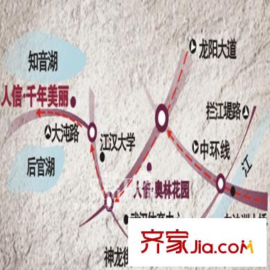 千年美麗別墅交通圖