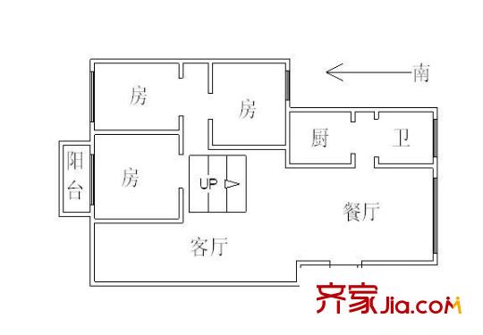 四季植物花園 3室 戶型圖