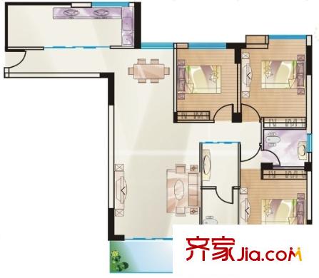 古田四路精品園戶型圖3室2廳 戶型圖 3室2廳