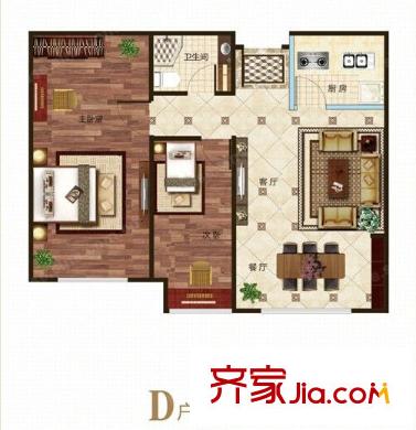 華師一附中宿舍戶型圖2室2廳 戶型圖 2室2廳