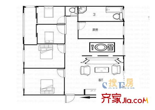 鴻源國際公館 戶型圖
