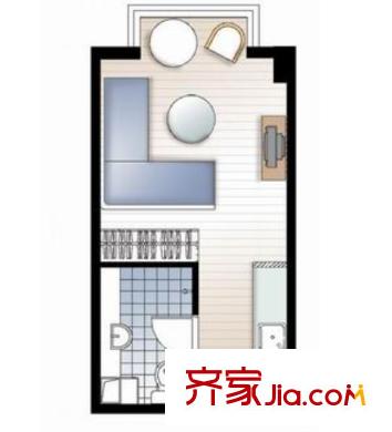 云鶴大廈戶型圖1室1廳 戶型圖 1室1廳