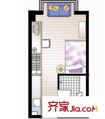 云鶴大廈戶型圖1室1廳 戶型圖 1室1廳