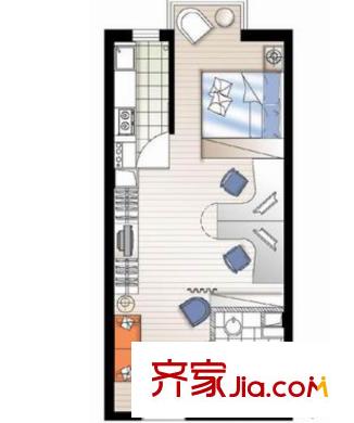 云鶴大廈戶型圖1室1廳 戶型圖 1室1廳
