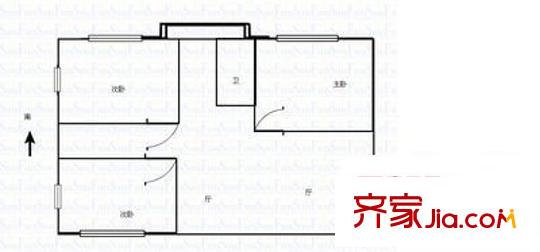 武昌人民法院宿舍戶型圖武昌區(qū)人民法院宿舍 3室 戶型圖 3室1廳1衛(wèi)1廚