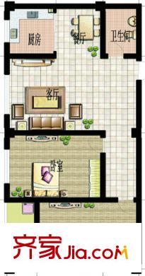楊園新村戶型圖2室2廳 2室2廳
