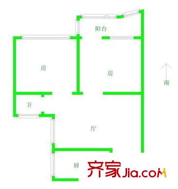 團(tuán)結(jié)新村 2室 戶型圖