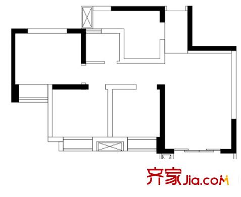 省公路局小區(qū)戶型圖2室2廳 戶型圖 2室2廳