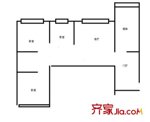 漢陽(yáng)惠民苑戶型圖漢陽(yáng)惠民園 戶型圖 3室2廳