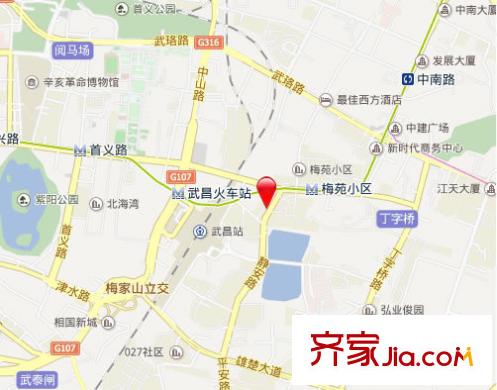 梅苑三期交通圖 
