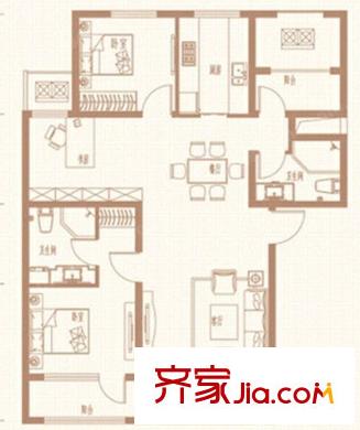 北環(huán)小區(qū)戶型圖3室2廳 戶型圖 3室2廳2衛(wèi)1廚