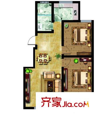 頤和苑戶(hù)型圖2室2廳 2室2廳