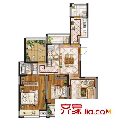 省電視臺宿舍戶型圖2室2廳 2室2廳