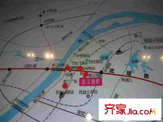美聯(lián)首義尚景交通圖地鐵線路圖