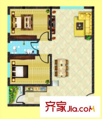 康樂苑戶型圖2室2廳 2室2廳