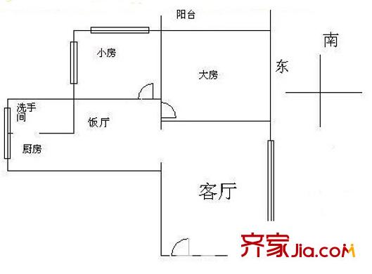 東湖中學(xué)小區(qū)戶型圖東湖中學(xué)教師宿舍 戶型圖 2室2廳
