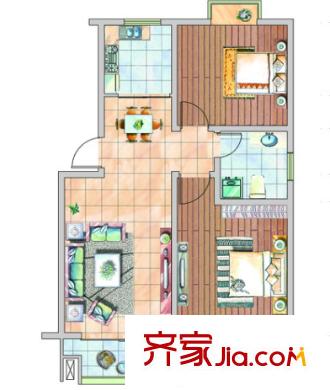 廣益天下戶型圖2室2廳 2室2廳