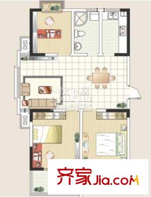 梅苑人民銀行宿舍戶型圖3室2廳 戶型圖 3室2廳