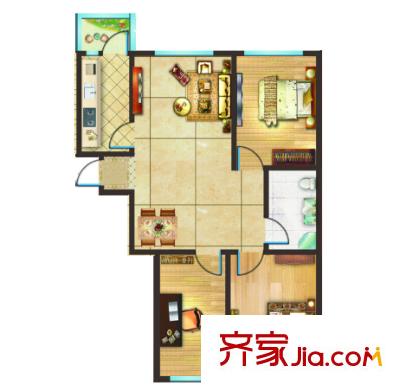 寶安花園戶型圖三室二廳 戶型圖 3室2廳