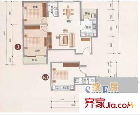 大城小院 戶型圖