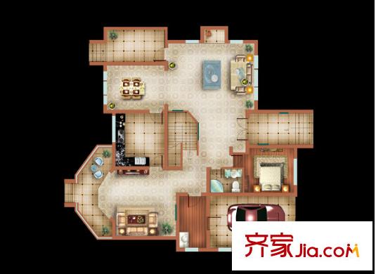 金昌商業(yè)城戶型圖3室2廳 戶型圖 3室2廳