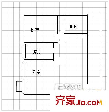 華電沙湖小區(qū)戶型圖沙湖電力小區(qū) 1室 戶型圖 1室1廳1衛(wèi)1廚