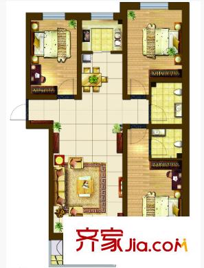 英坊小區(qū)戶型圖3室2廳 戶型圖 3室2廳2衛(wèi)1廚