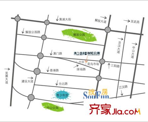 澳門銀座交通圖