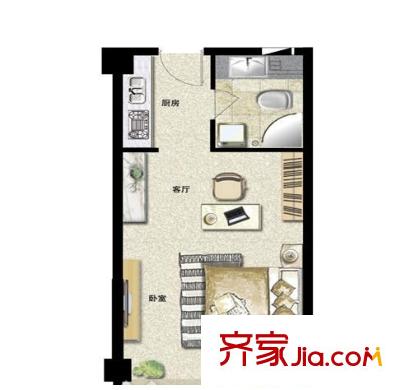 萬家湖社區(qū)（還建房）戶型圖萬家湖社區(qū) 戶型圖 1室1廳