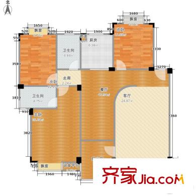 順馳泊林二期 3室 戶型圖