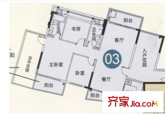 南湖新大地家園安康苑戶型圖3室2廳 戶型圖 3室2廳2衛(wèi)1廚