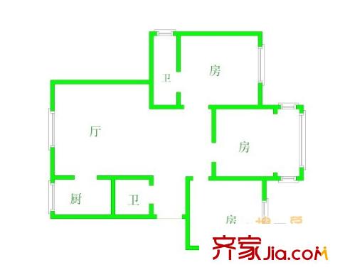 銀廈公寓 戶(hù)型圖