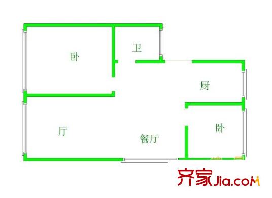 銀廈公寓 戶(hù)型圖