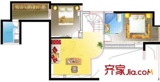 新華村戶型圖2室2廳 戶型圖 2室2廳