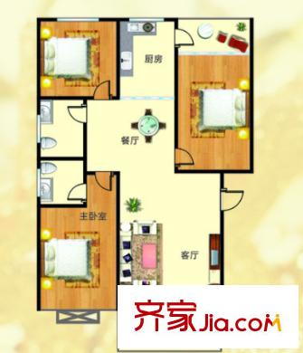 陽(yáng)光花園戶型圖三室二廳 戶型圖 3室2廳