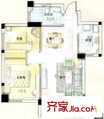 萬景國際 2室 戶型圖